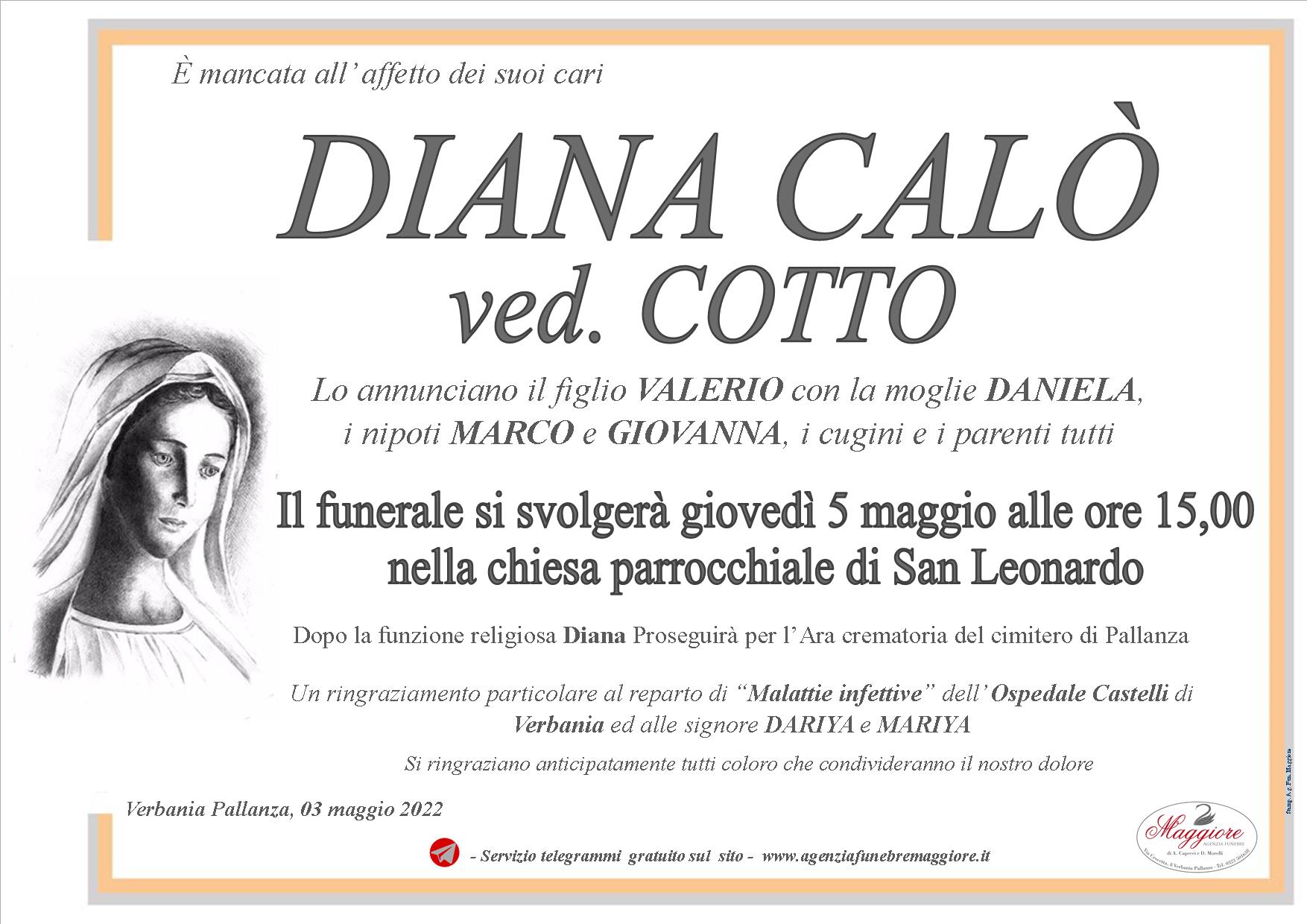 Diana Calò ved. Cotto