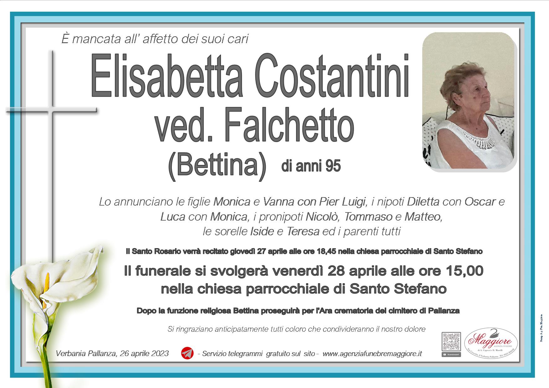 Elisabetta Costantini ved. Falchetto
