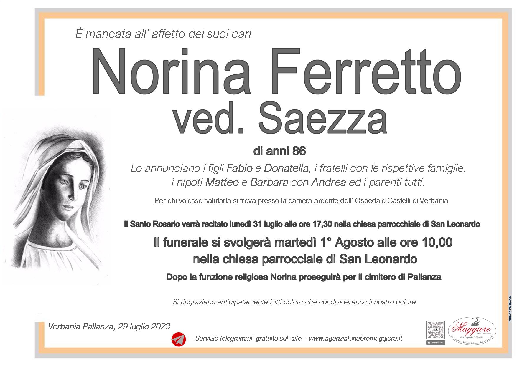 Norina Ferretto ved. Saezza