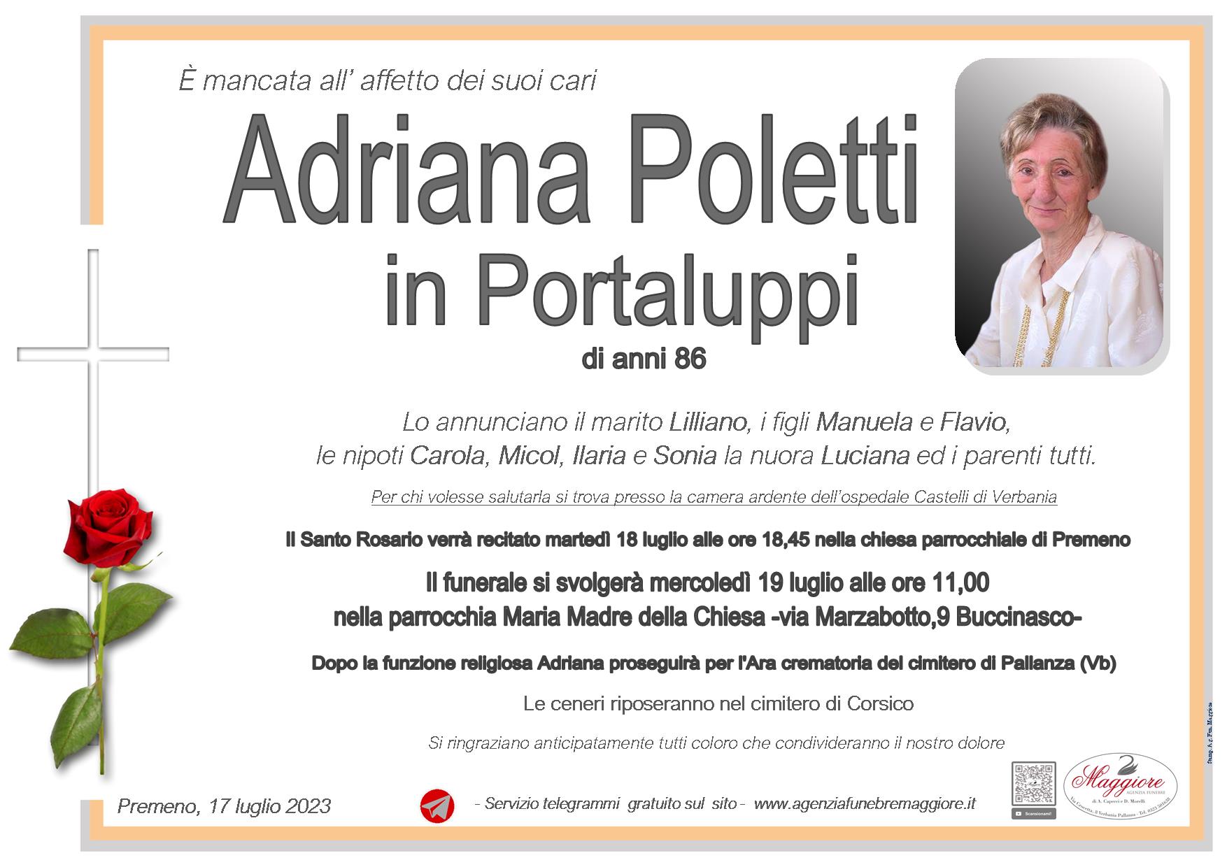 Adriana Poletti in Portaluppi