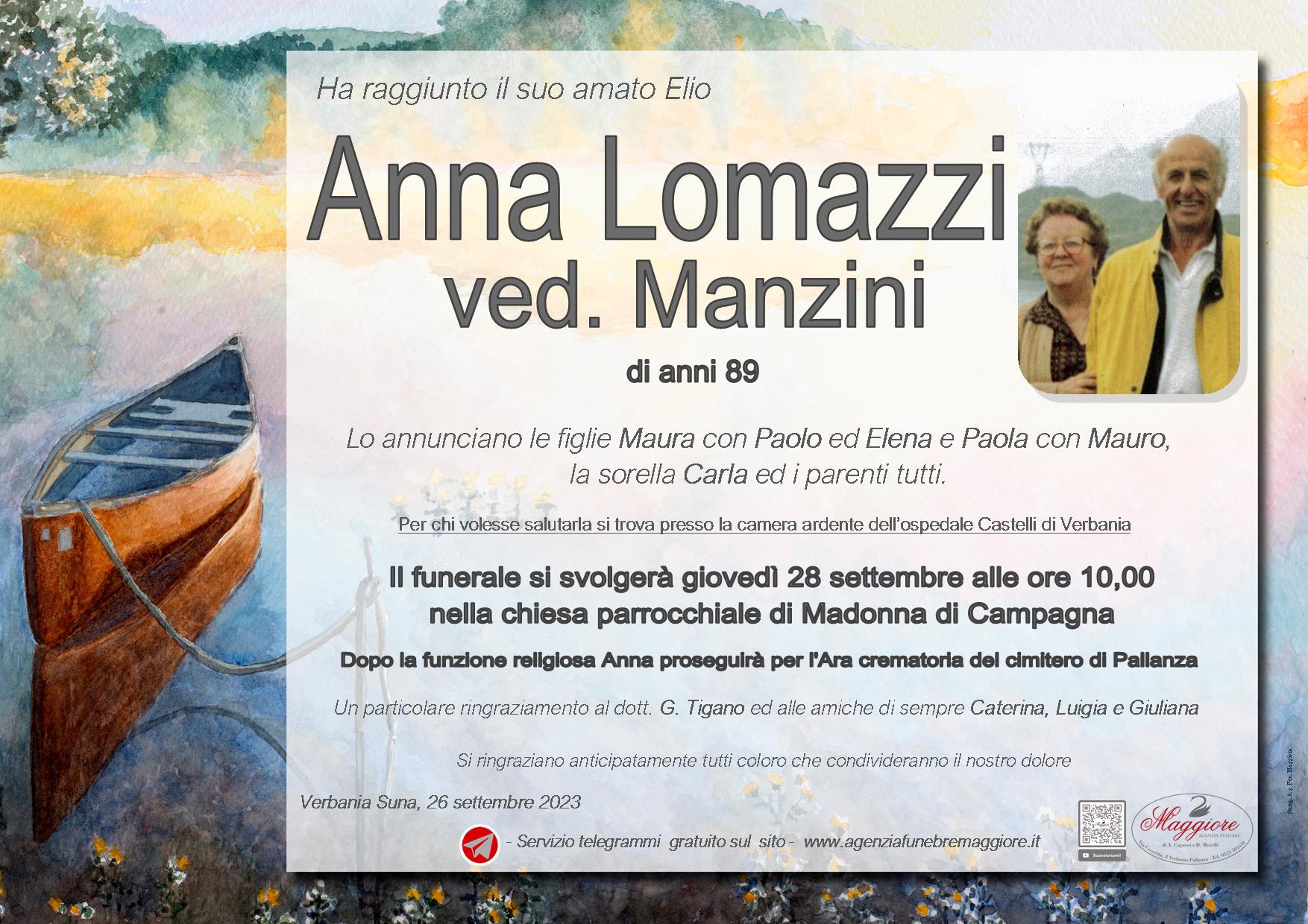 Anna Lomazzi ved. Manzini