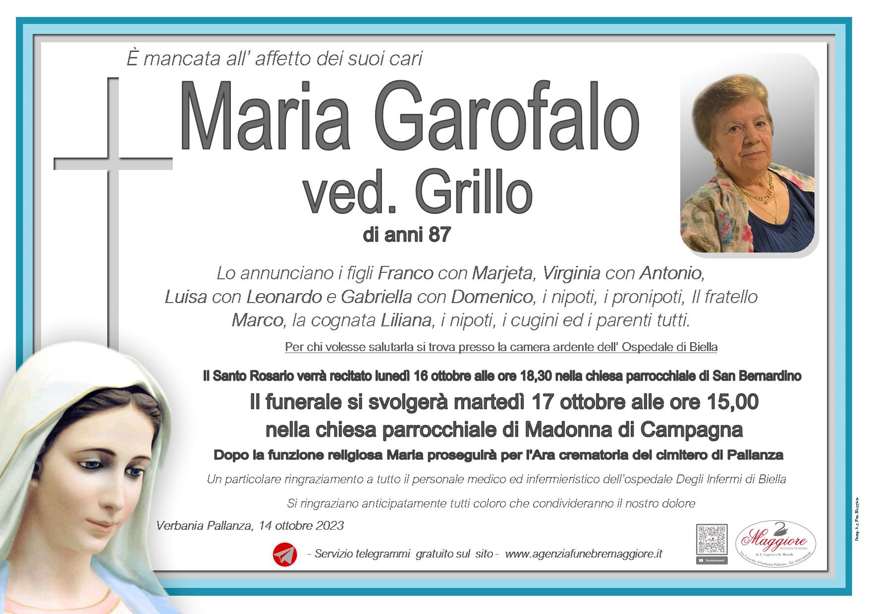 Maria  Garofalo ved. Grillo