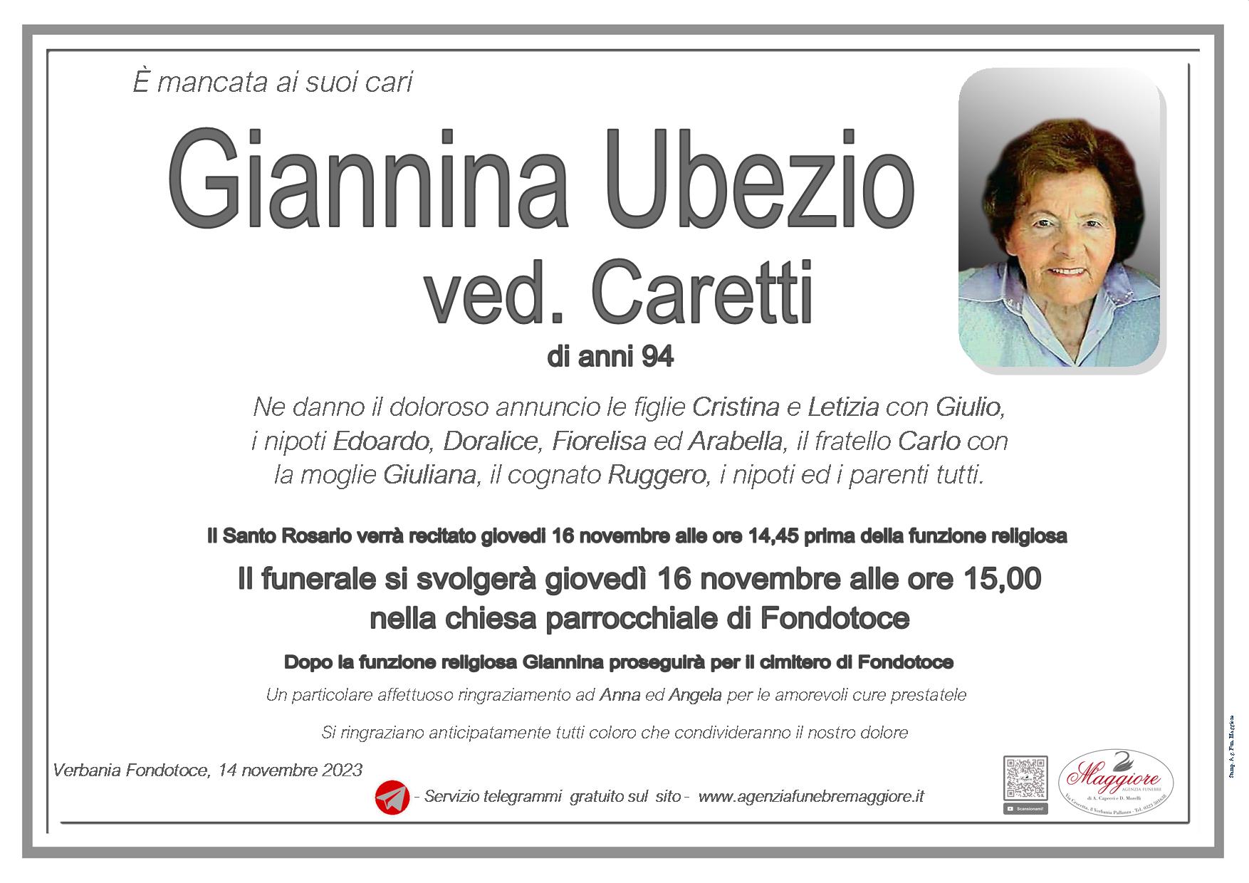 Giannina Ubezio ved. Caretti