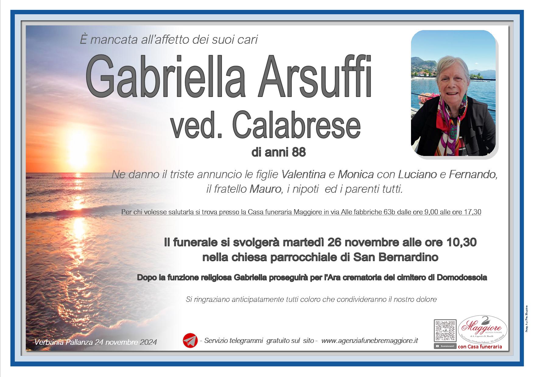 Gabriella Arsuffi ved. Calabrese