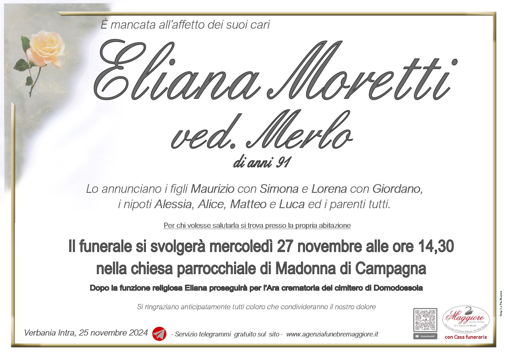 Eliana Moretti ved. Merlo