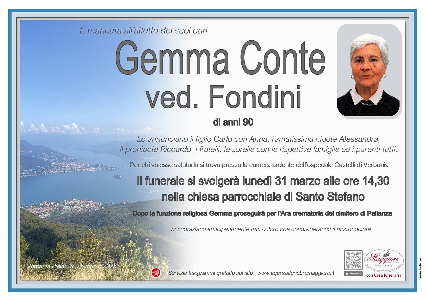 Gemma Conte ved. Fondini