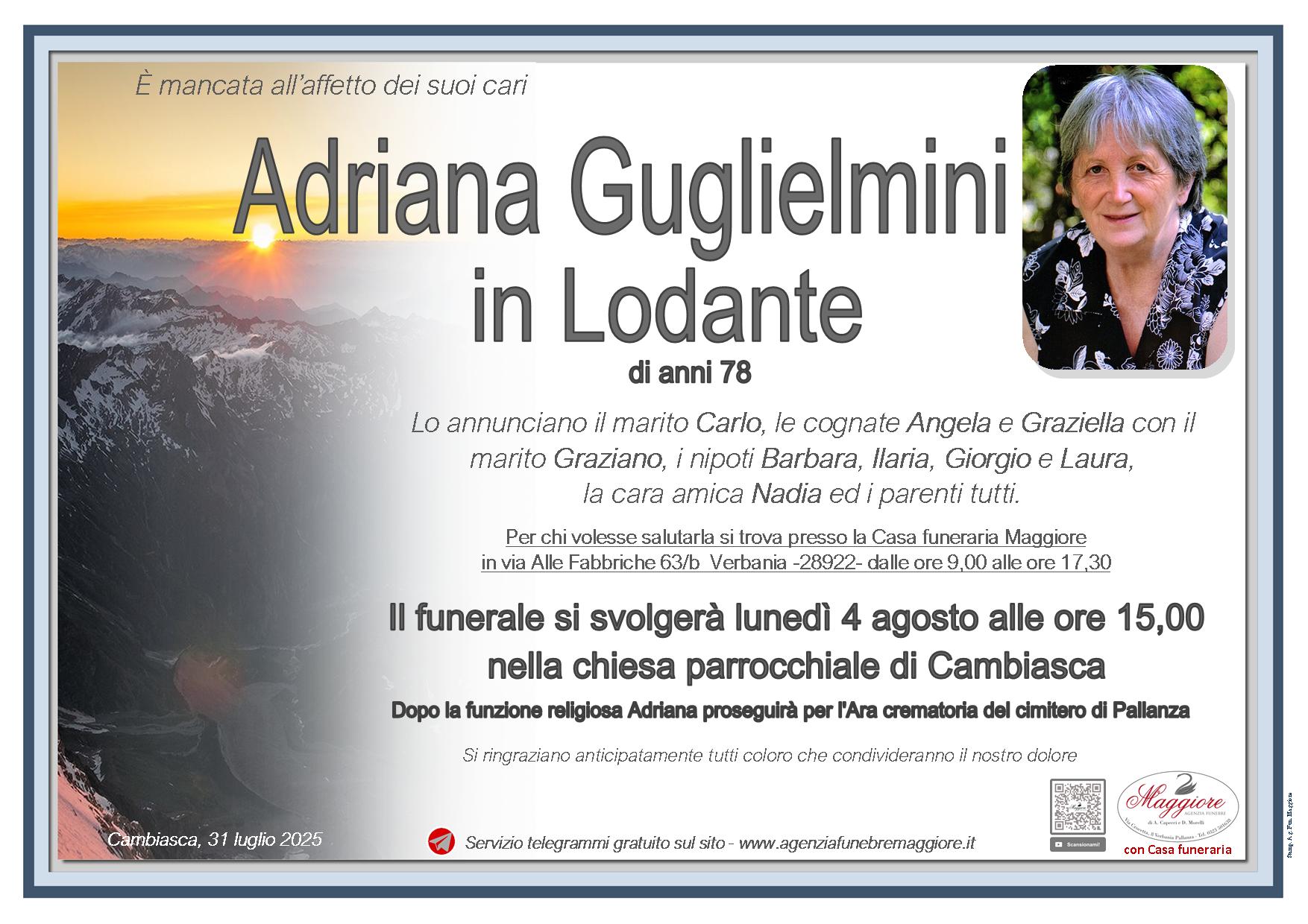 Adriana Guglielmini in Lodante