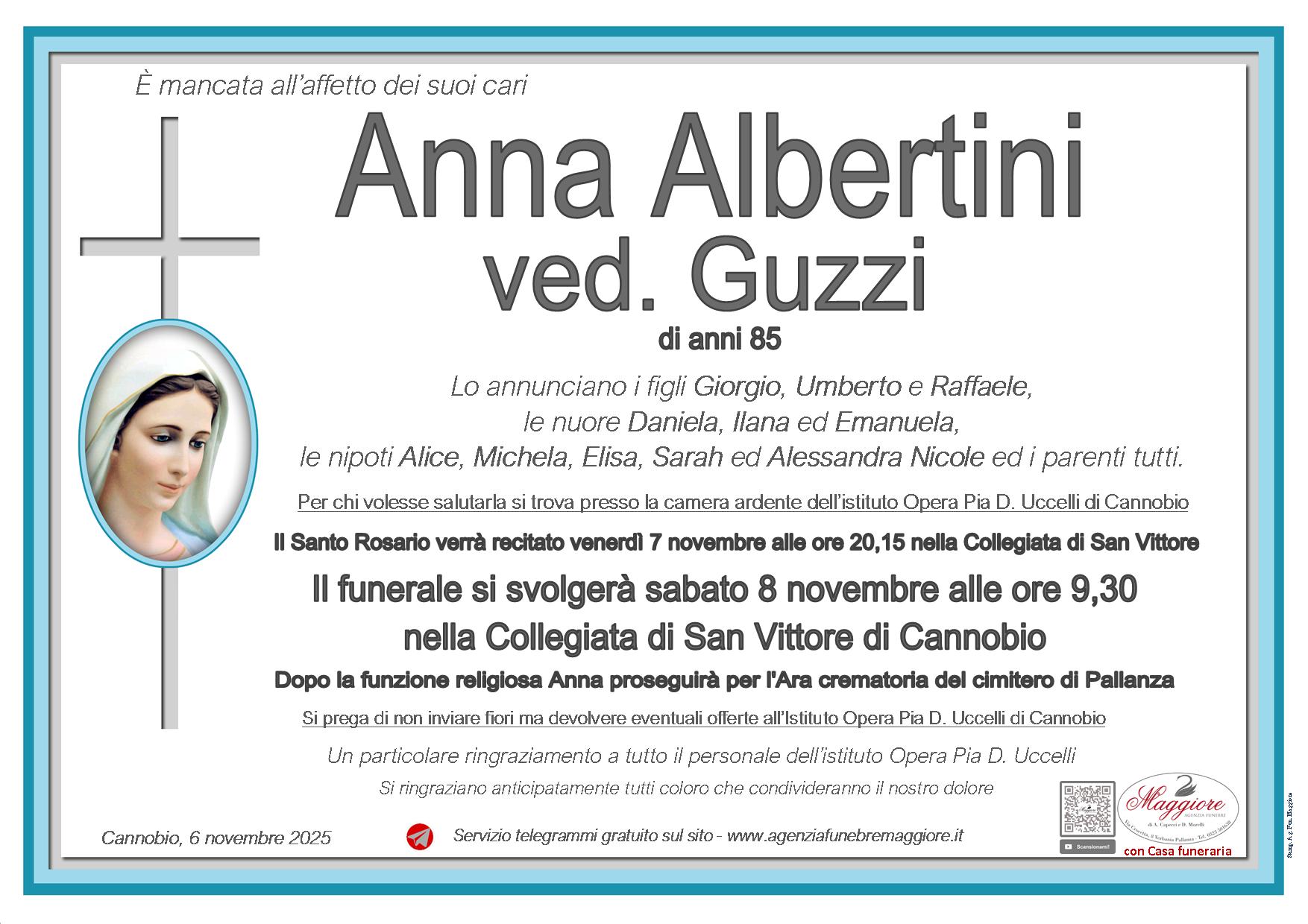 Anna  Albertini ved. Guzzi