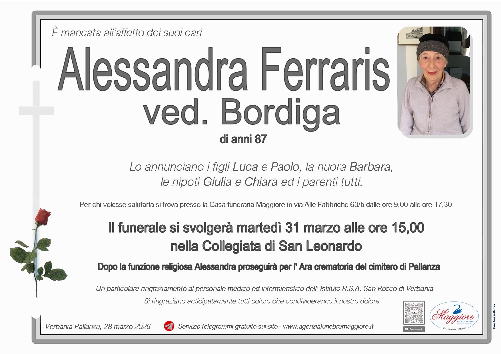 Alessandra ferraris ved. Brdiga
