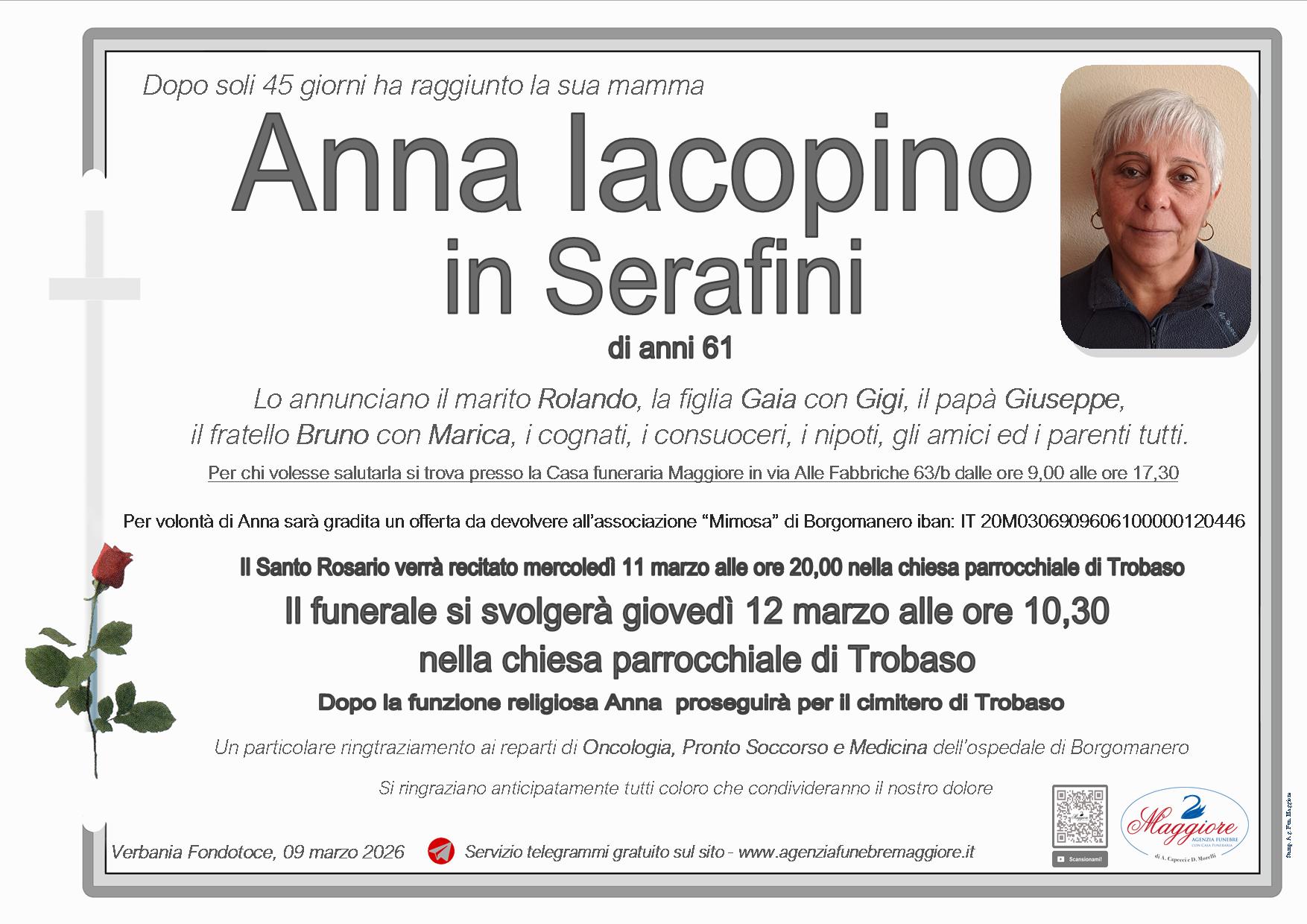 Anna  Iacopino in Serafini