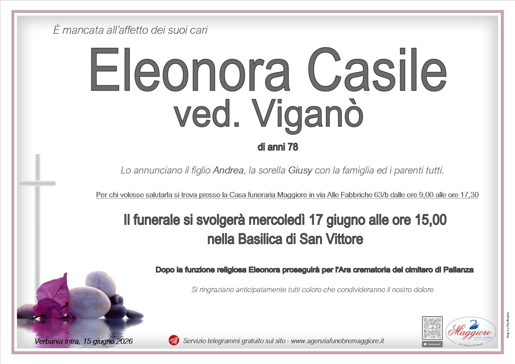 Eleonora  Casile ved. Viganò