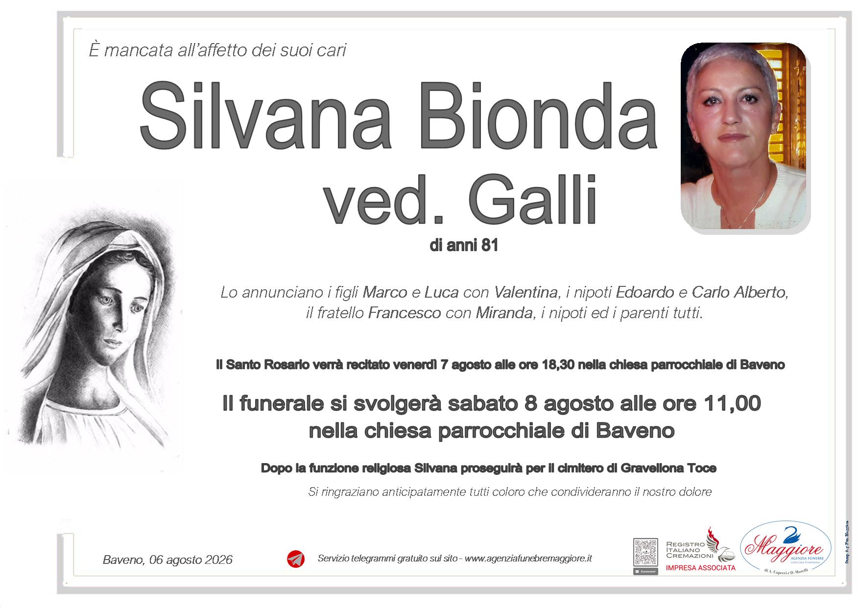 Silvana Bionda ved. Galli
