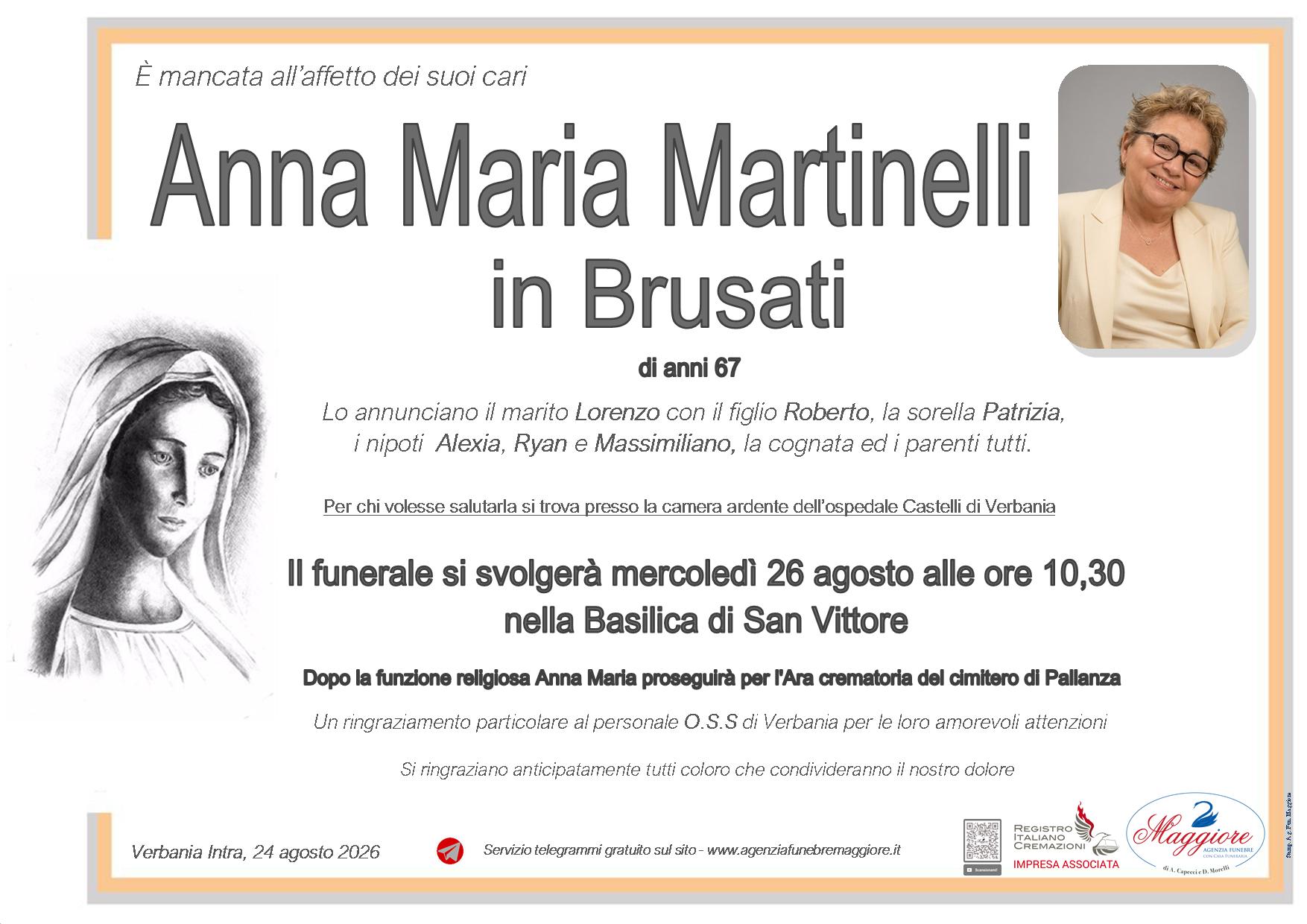 Anna Maria Martinelli in Brusati