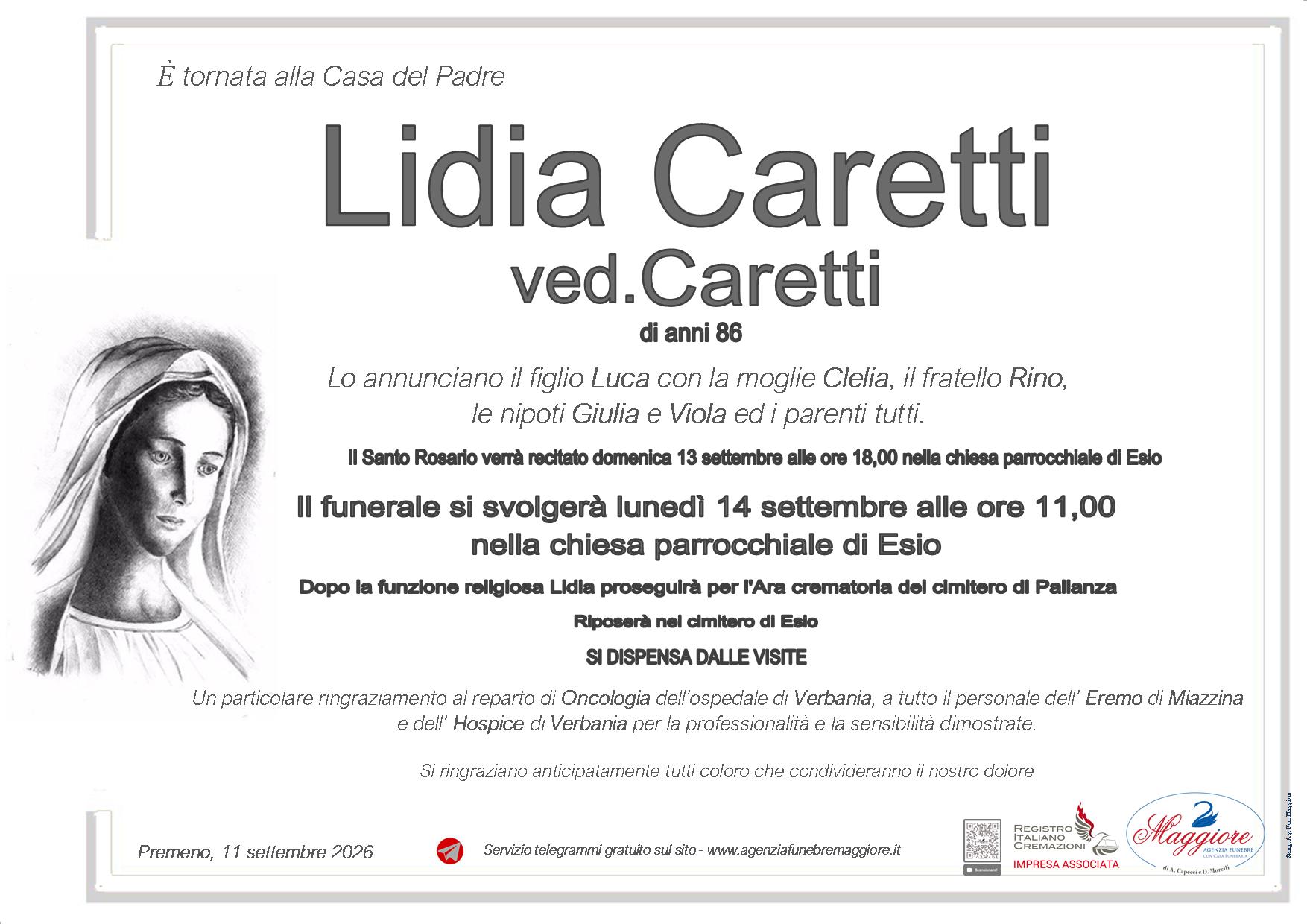 Lidia Caretti ved. Caretti